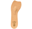 Pedag 121 Lady 3/4 Ultra Thin Leather Self Adhesive Insole for All Heels,