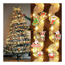 ruhotili Christmas Decorations, 33Ft/ 2Pcs Gloden Fairy Lights Battery Operated
