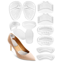 10PCS High Heel Comfort Pad Inserts, Silicone Shoe Cushion Insoles Heel Grips Liner Metatarsal Pads for Women