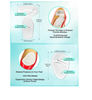 10PCS High Heel Comfort Pad Inserts, Silicone Shoe Cushion Insoles Heel Grips Liner Metatarsal Pads for Women