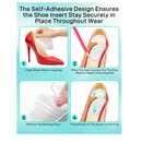10PCS High Heel Comfort Pad Inserts, Silicone Shoe Cushion Insoles Heel Grips Liner Metatarsal Pads for Women
