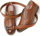 CHAOREN Mens Leather Gift Belt | Tan | 1 1/8" — 3