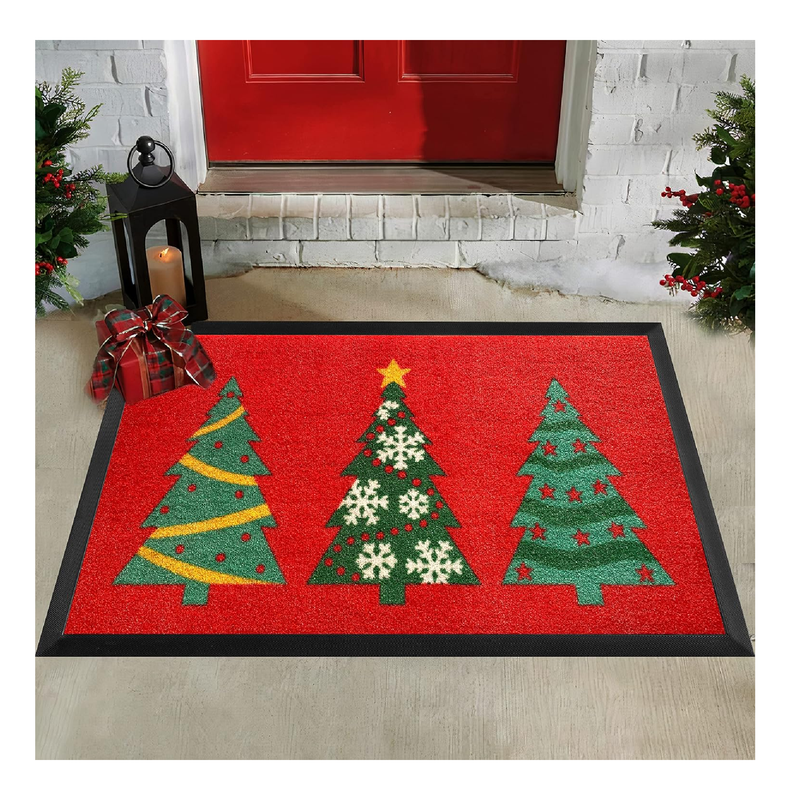 ubdyo Doormat - Holiday Christmas Outdoor Mat - 30’' x 18'’ - Non-Slip Absorbing Christmas Welcome Mat Indoor - Door Mats Outdoor - Christmas Door Mat - Christmas Door Mat Indoor Entrance