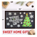 ubdyo Doormat - Holiday Christmas Outdoor Mat - 30’' x 18'’ - Non-Slip Absorbing Christmas Welcome Mat Indoor - Door Mats Outdoor - Christmas Door Mat - Christmas Door Mat Indoor Entrance