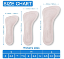 Pigskin High Heel Cushion Inserts for Women, 3/4 Self-Adhesive Arch Support Sandal Inserts,