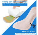 Pigskin High Heel Cushion Inserts for Women, 3/4 Self-Adhesive Arch Support Sandal Inserts,