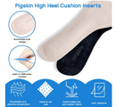 Pigskin High Heel Cushion Inserts for Women, 3/4 Self-Adhesive Arch Support Sandal Inserts,