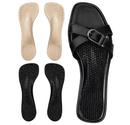 3/4 High Heel Cushion Insoles, Self-Adhesive Arch Support Inserts for Flat Feet and Arch Pain Relief,