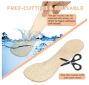 3/4 High Heel Cushion Insoles, Self-Adhesive Arch Support Inserts for Flat Feet and Arch Pain Relief,