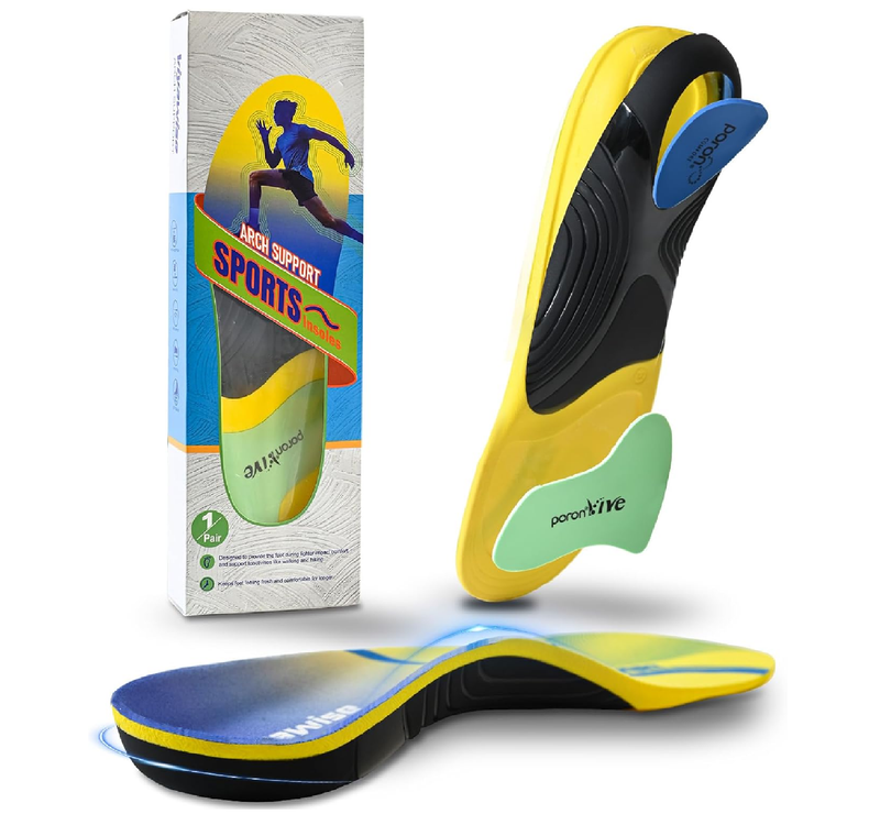 Shoe Inserts Men, Plantar Fasciitis Relief Shoe Inserts for Arch Support,