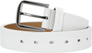 CHAOREN Mens Leather Belt 35mm for Jeans | White H / Black — 4