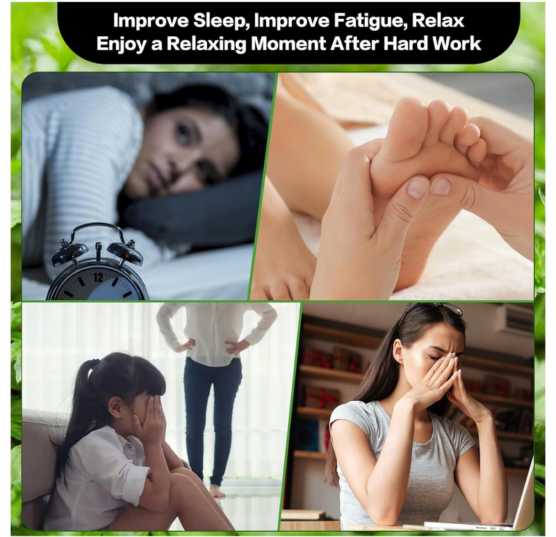 100 Pack Foot Pads, Ginger Oil Bamboo Charcoal, Foot Care Patch Message Deep Cleansing for Stress Relief, Better Rest,