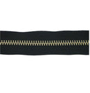 #10  Metal Zipper Tape Silver Teeth  one yard (#10MZS)