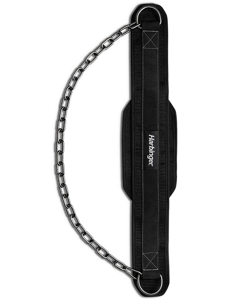 Harbinger Polypropylene Dip Belt with Steel Chain | Color Gunmetal