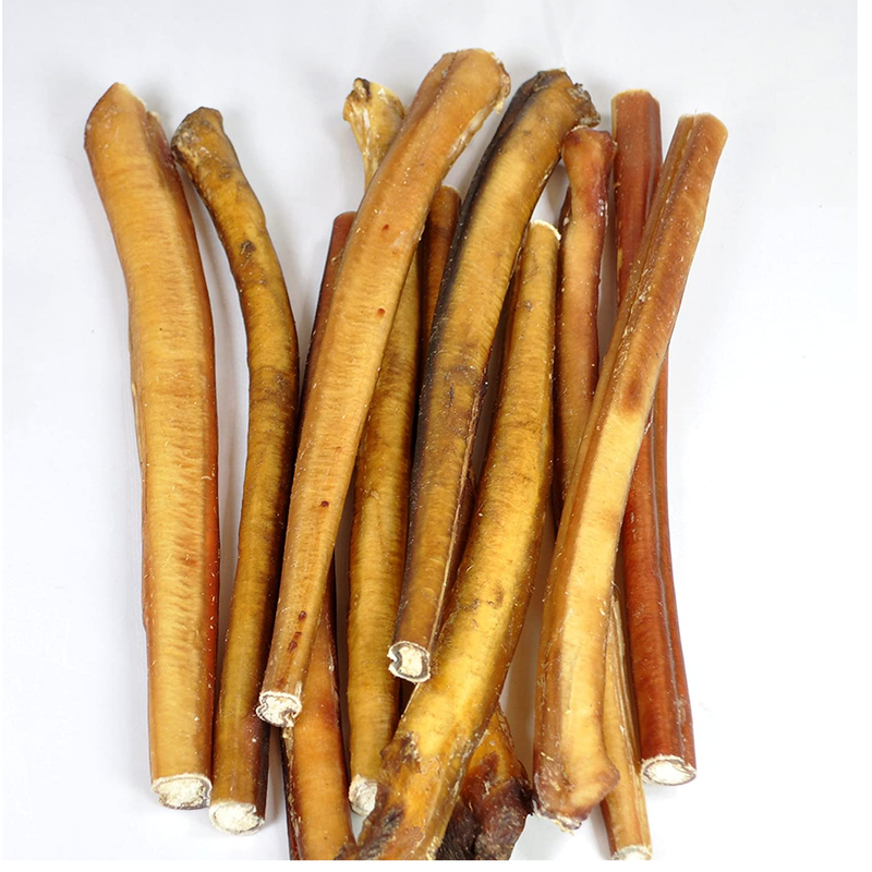 12 Inch Bully Sticks for Large Dogs Leather Free Chews and Dental Treats for Dogs