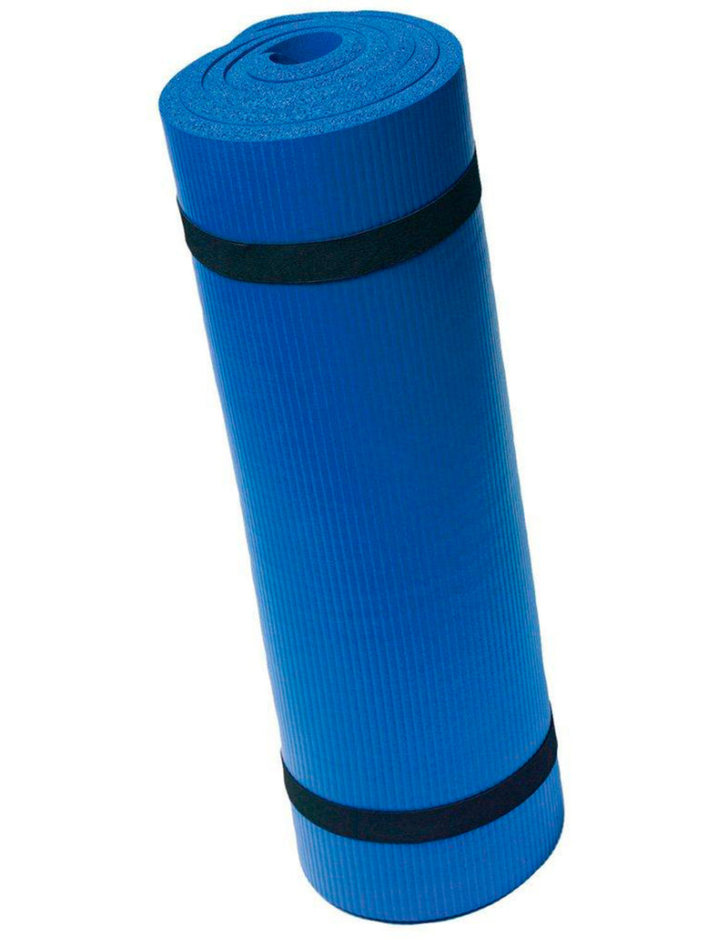 Harbinger Ribbed Durafoam Exercise Mat 5/8-Inch | Color Blue