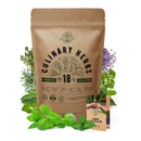18 Culinary Herbs Seeds Variety Pack | Heirloom, NON-GMO, Herbs Seeds for Planting Outdoor and Indoor