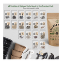 18 Culinary Herbs Seeds Variety Pack | Heirloom, NON-GMO, Herbs Seeds for Planting Outdoor and Indoor