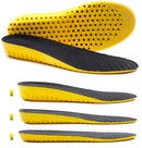 Ailaka Elastic Shock Absorbing Height Increasing Sports Shoe Insoles, Color Yellow