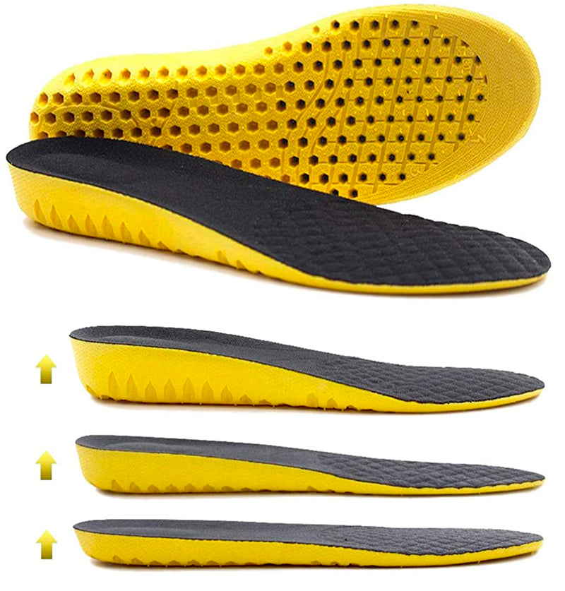 Ailaka 2 Pairs Gel Height Increase Insole, Invisible Heel Lift Inserts,  Elastic Shock Absorption Pads 3 Heights for Men & Women : :  Clothing, Shoes & Accessories