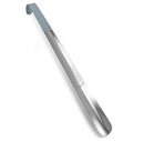 16.5" Long Handled Metal Shoe Horn with Comfort Grip Color Gray