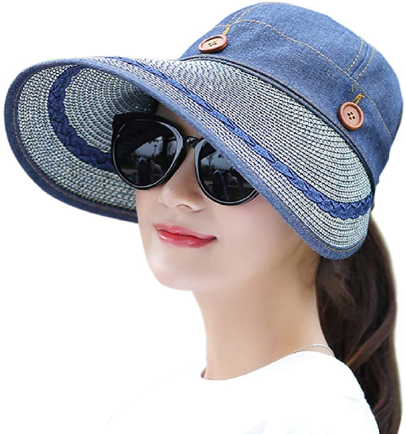 Muryobao | Women's 2-in-1 Reversible Wide Brim Hat