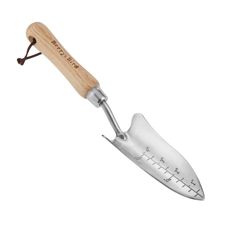 Berry&Bird Stainless Steel Transplanter | Garden Trowel with Ergonomic Handle