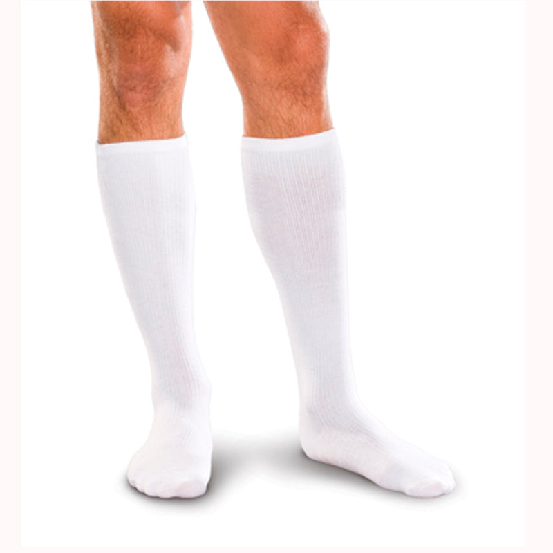 Corresport Sock 10-15 MMHG White Large - One Pair (