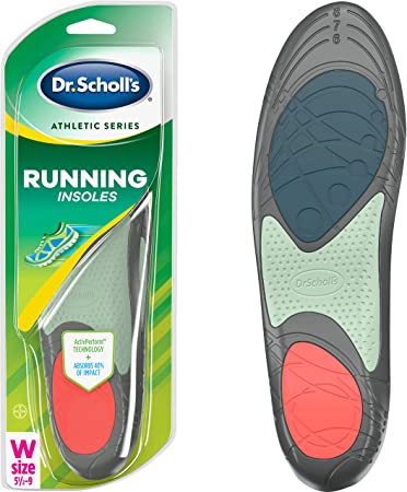 Dr. Scholl’s Running Insoles | Reduce Shock and Prevent Common Running Injuries: Runner's Knee, Plantar Fasciitis and Shin Splints | For Men&Women