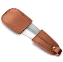 Pocket Metal Shoe Horn 4.7" - Non-slip Leather Handle