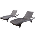 Christopher Knight Home Salem Outdoor Wicker Chaise Lounge Chairs |  2-Pcs Set