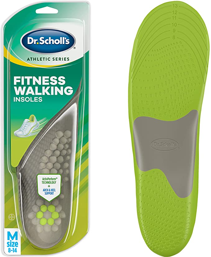 Dr. Scholl's Fitness Walking Insoles | Reduce Stress and Strain on your Lower Body while you Walk and Reduce Muscle Soreness | For Mens&Womens