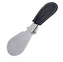 Foldable Stainless Steel Shoe Horn 5 Inch Metal Pocket Color Black-1