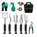 Tenozek Gardening Tools Stainless Steel | 11 Pieces