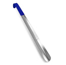 16.5" Long Handled Metal Shoe Horn with Comfort Grip Color Navy Blue