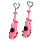 XYH Shoe Stretcher with Dust-Proof Bag, Pair of Tough Plastic Premium Shoe Stretchers, Adjustable Width and Length. Color Pink