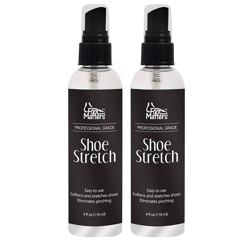 FootMatters Professional Boot & Shoe Stretch Spray – Softener & Stretcher for Leather, Suede, Nubuck, Canvas – 4 oz