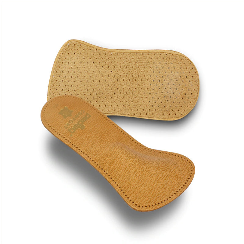 Pedag Comfort German Handmade 3/4 Genuine Leather Orthotic with Metatarsal Arch Support Pad and Heel Cushion