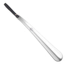 Metal Shoe Horn, Long Handled Shoehorn Pregnancy, Boots and Shoes, Heavy Duty Stainless Steel with Silicone Lanyard Color Grey