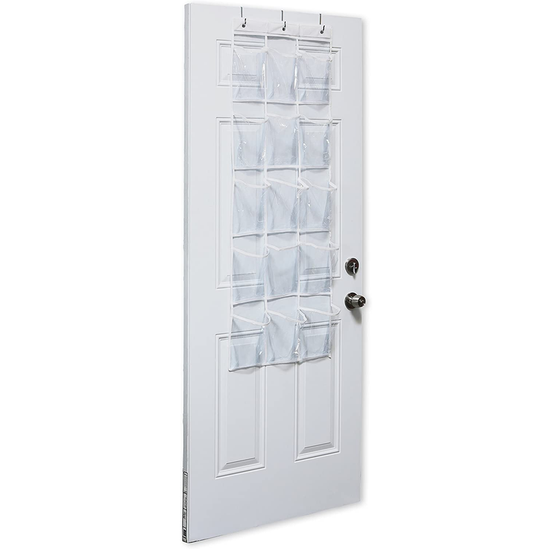 2-Pack Clear Over The Door Hanging Pantry Organizers by SimpleHouseware