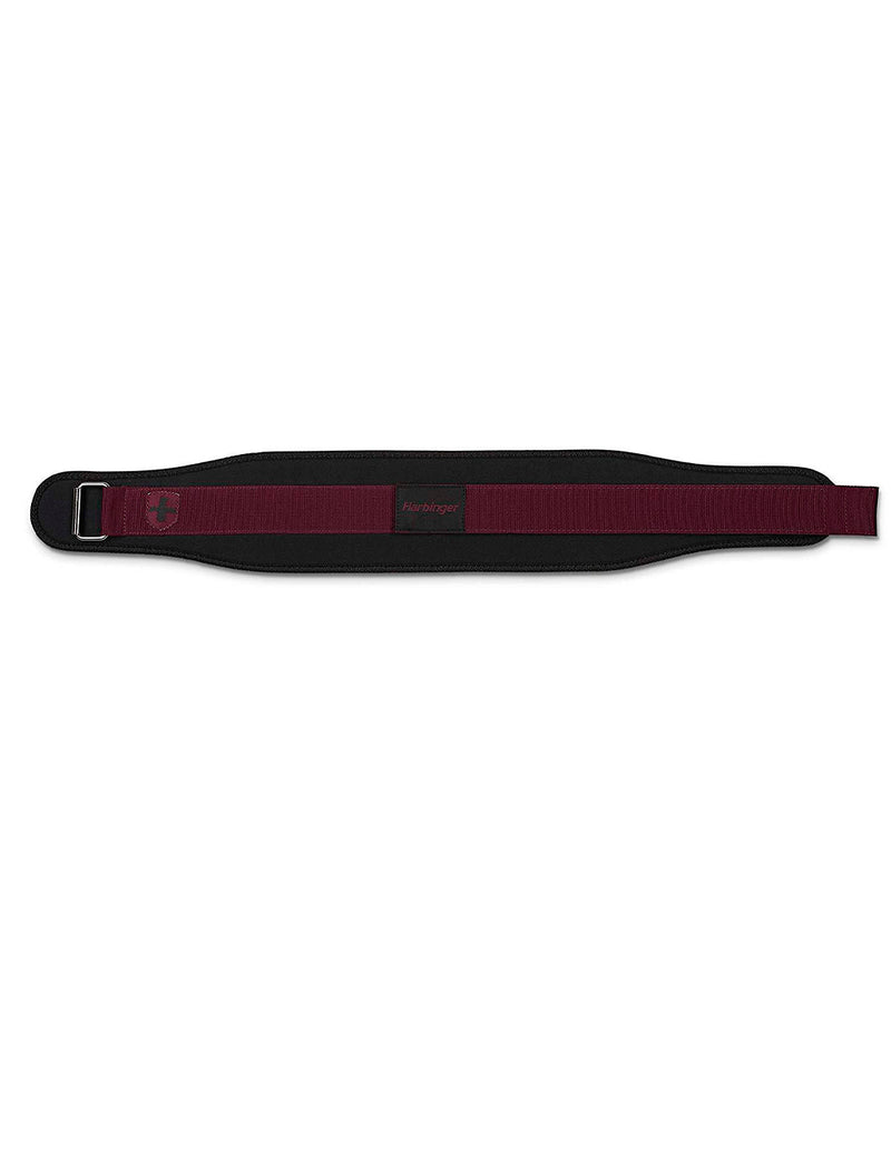 Harbinger Women's Nylon Weightlifting Belt with Flexible Ultralight Foam Core | Color Black and Merlot