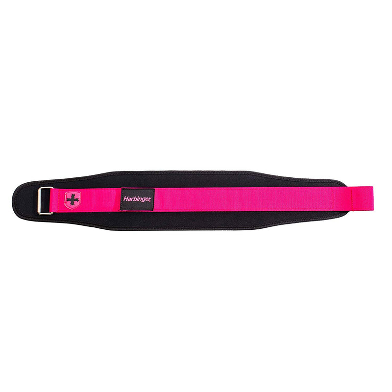 Harbinger Women's Nylon Weightlifting Belt with Flexible Ultralight Foam Core | Color Pink