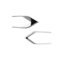 2 Stainless Steel Flat & Slanted Pliers Pliers Removal Tool (4.6")