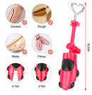 XYH Shoe Stretcher with Dust-Proof Bag, Pair of Tough Plastic Premium Shoe Stretchers, Adjustable Width and Length. Color Rose Red