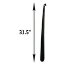 Home-X Extra Long Metal Shoehorn, 31.5 Inch Long Shoe Horn Color Black