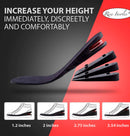 Height Increase Insoles, 4-Layer Orthotic Heel Shoe Lift kit with Air Cushion Elevator Shoe