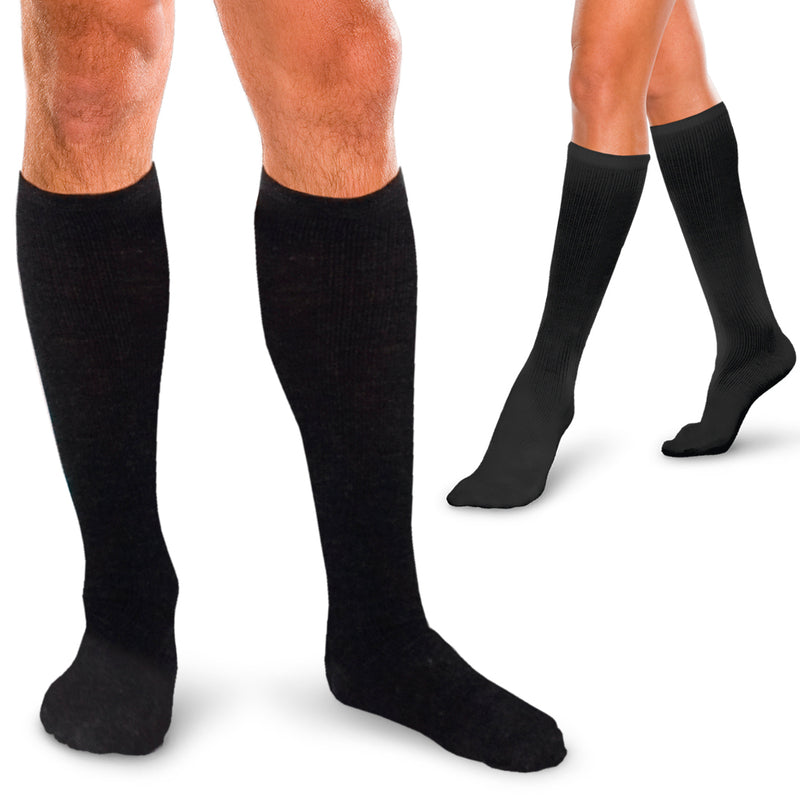 Corresport Sock 20-30 MMHG Black Large    - One Pair (