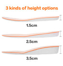 xxin Height Increase Insole 1_5cm/2_5cm/3_5cm Breathable High Full Shoe Insoles Shoe Inserts Cushion Pads Lift Kits Elevator Insoles for Men Women White （3.5cm US8-12)