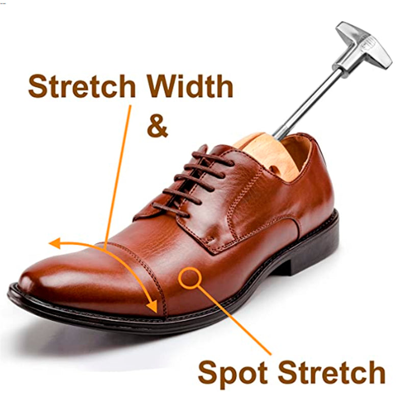 Stretching shoes clearance width