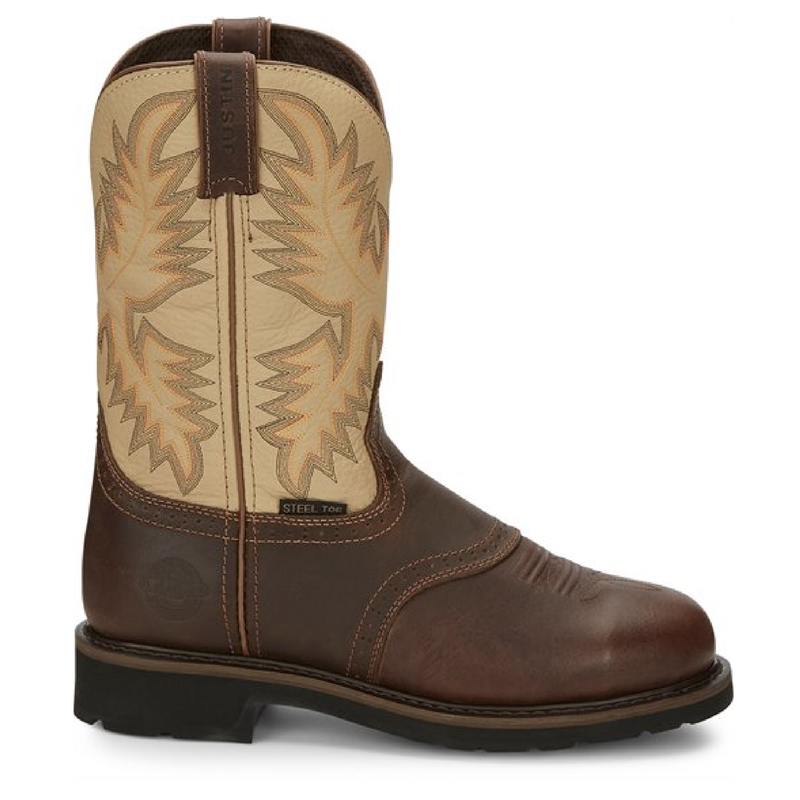Justin Boots Bolt Superintendent Steel Toe| Style WK4661 Color Golden Brown